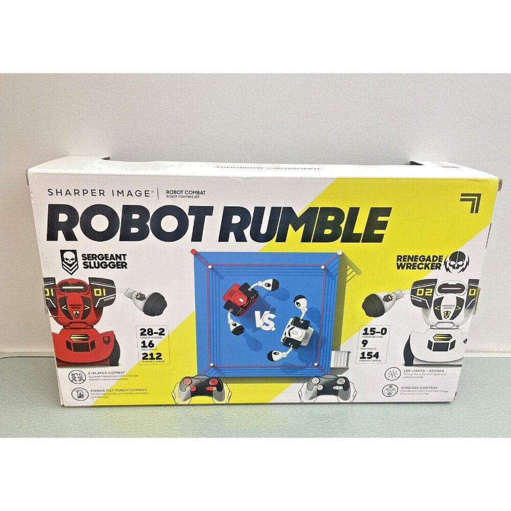 SHARPER IMAGE RC Robot Combat White & Red 2 Players - Picture 2 of 15